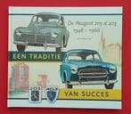 De Peugeot 203 & 403 , Een traditie van succes. peugeot 403, Verzenden, Wim Noorman