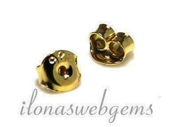 Vermeil poussettes 1 paar ca. 5x3mm, Verzenden, Overige typen