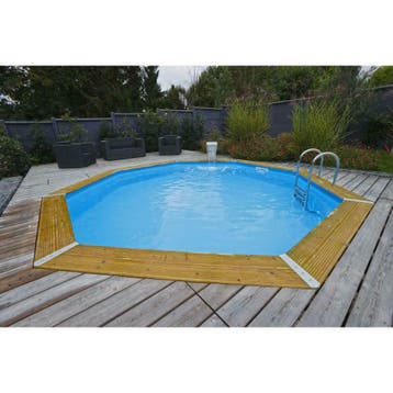 Ubbink Zwembad Océa 580 x 130 cm hoog Blauwe folie Compleet, 120 cm of meer, Verzenden, Rond, Opzetzwembad