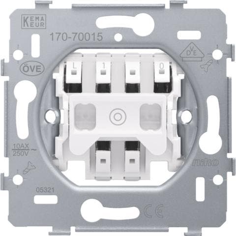 Niko Basis Element Drukknop - 170-70015, Bricolage & Construction, Électricité & Câbles, Envoi
