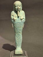 Égypte ancienne, ptolémaïque Faience Shabti, for the Scribe