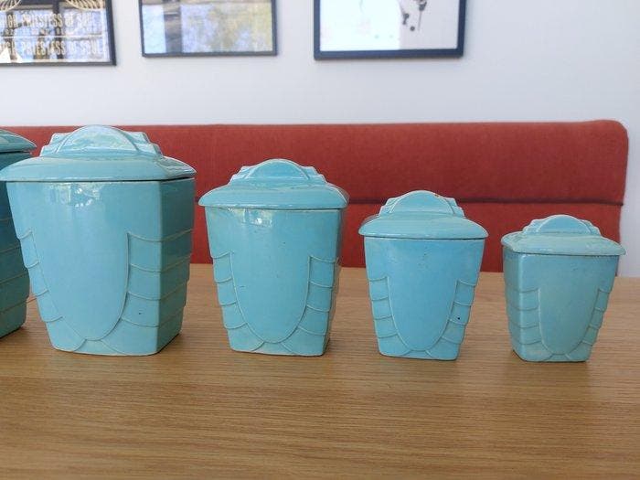 Saint Clément - Salière et poivrière - Céramique, Antiquités & Art, Antiquités | Verre & Cristal