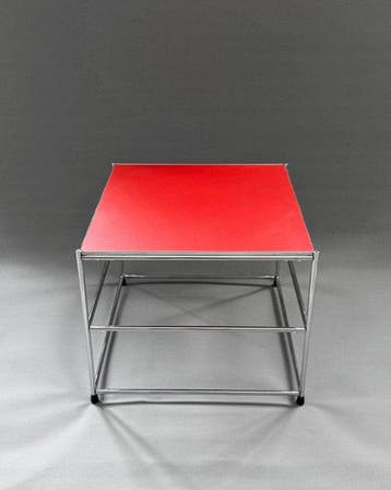 USM Haller, Upcycled - Bijzettafel - Chroom, Staal