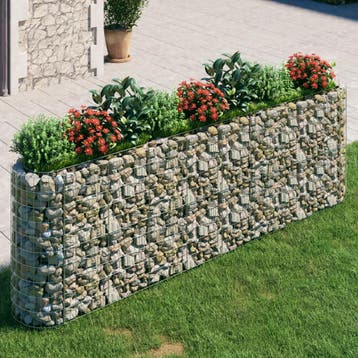 vidaXL Gabion plantenbak verhoogd 330x50x100 cm, Verzenden