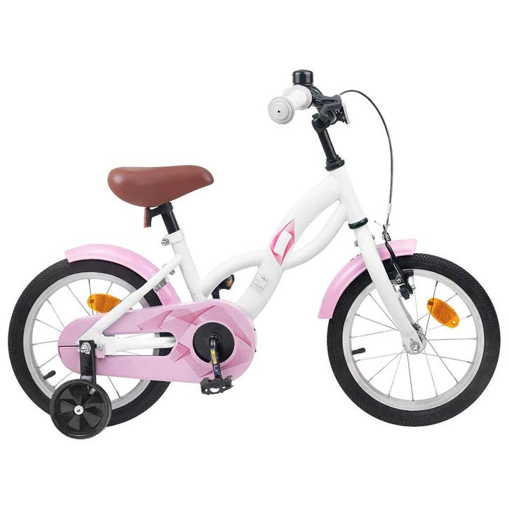 vidaXL Kinderfiets 14 Inch voor 3-5 jaar oud Wit, Fietsen en Brommers, Fietsen | Racefietsen, Nieuw, Verzenden