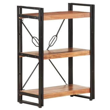 vidaXL Boekenkast met 3 schappen 60x30x80 cm massief, Verzenden
