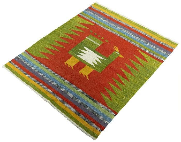 Handgeweven designer Kelim - verzamelobject - Kelim - 122 cm, Huis en Inrichting, Stoffering | Tapijten en Vloerkleden