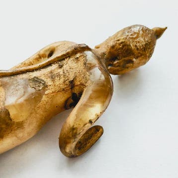 Oud-Siamese Verguld Archaïsch Glas Staande