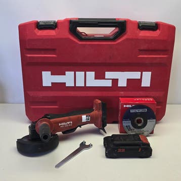 Hilti AG 5D-22 Haakse Slijper Incl. Accu & Lader |Nieuwstaat, Ophalen of Verzenden, Nieuw