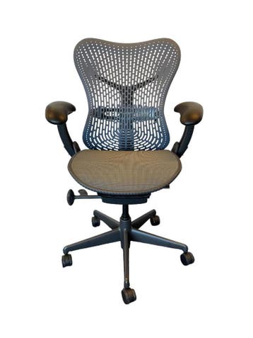 Herman Miller Mirra Shadow Blue Fog, Huis en Inrichting, Zo goed als nieuw, Bureaustoel, Ergonomisch, Verzenden