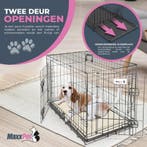 MaxxPet Hondenbench met Plaid - Zwart - 61x43x48 (Dier), Ophalen of Verzenden