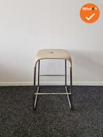 Barkruk - Design - Zandkleur - Chroom onderstel - zithoogte, Zakelijke goederen, Vergader- of Presentatieruimte, Ophalen of Verzenden