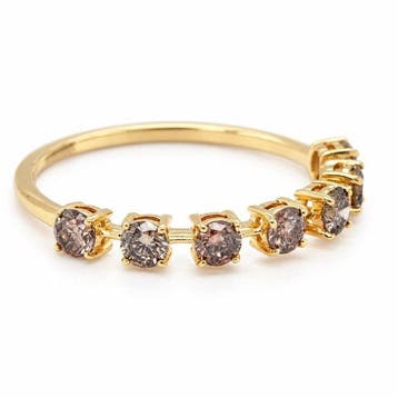 Zonder minimumprijs - Ring - 14 karaat Geel goud - 0.63ct., Nieuw