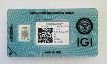 Sans prix de réserve - 1 pcs Diamant (Naturelle) - 1.22 ct -, Bijoux, Sacs & Beauté, Pierres précieuses