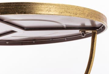 Table basse - Acier, Verre - Table métallique avec un dessus