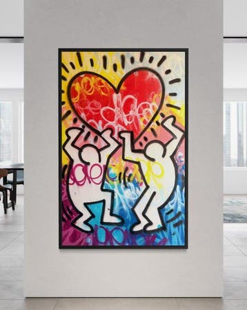 Gunnar Zyl - Heart / Keith Haring & Zyl XXL