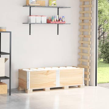 vidaXL Palletopzetranden 2 st 150x50 cm massief grenenhout, Verzenden