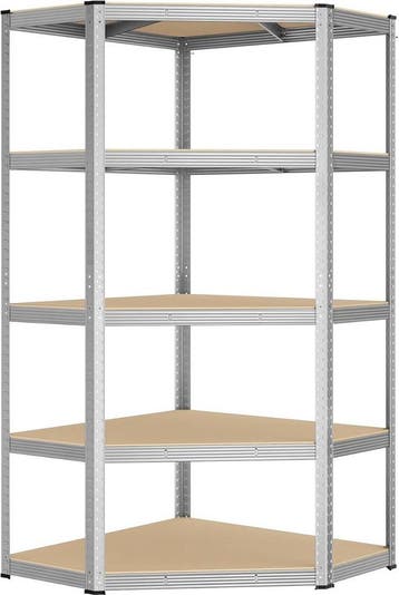 Stellingkast - hoekstelling 5 niveaus - metaal met MDF -, Huis en Inrichting, Verzenden, Nieuw