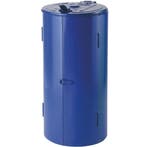 Afvalzakhouder | Metaal | Blauw | 120L | Klapdeksel |, Verzenden, Nieuw in verpakking