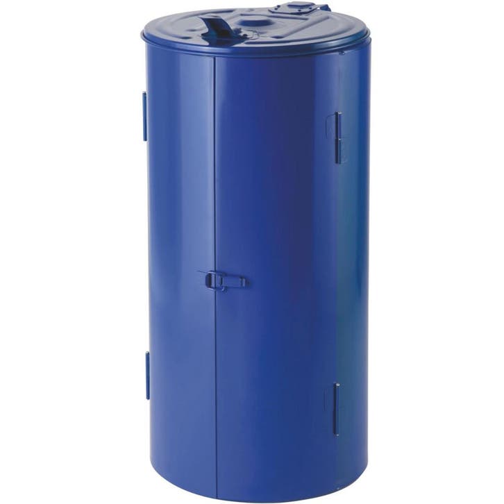 Afvalzakhouder | Metaal | Blauw | 120L | Klapdeksel |, Zakelijke goederen, Horeca | Keukenapparatuur, Nieuw in verpakking, Verzenden