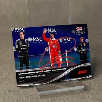 Ferrari - Topps Now - (039) Lewis Hamilton And the british
