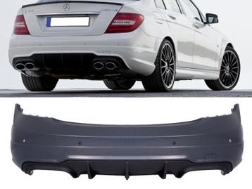 Achterbumper | Sport Look | geschikt voor Mercedes-Benz C-Kl, Verzenden