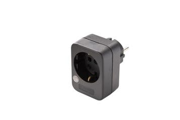 Adaptateur MK avec protection contre les surtensions Noir, Verzenden