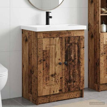 vidaXL Badkamermeubel Set Oud hout 78,5 x 37,5 x 81 cm, Verzenden, Nieuw