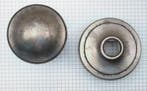Voordeurknop (messing) Oud Zilver