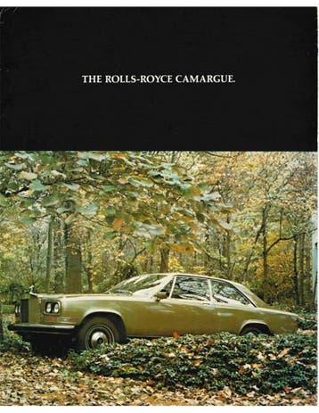 1976 ROLLS ROYCE CARMARGUE BROCHURE ENGELS (USA), Boeken, Nieuw