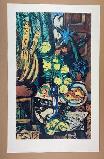 Max Beckmann - Gelbe Rosen Yellow Roses - Lichtdruck /