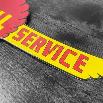 Shell - Aviation Service - Reclamebord - Emaille
