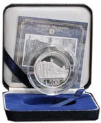 Italië. 500 Lire 1991 Ponte Milvio  0.5 Oz proof (Zonder