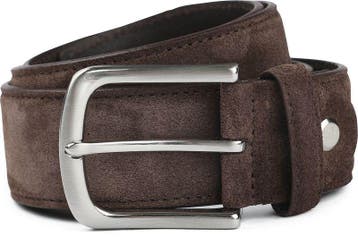 Suitable Riem Suède Leer Bruin maat 95 Heren, Vêtements | Hommes, Ceintures, Verzenden, Riem of Ceintuur