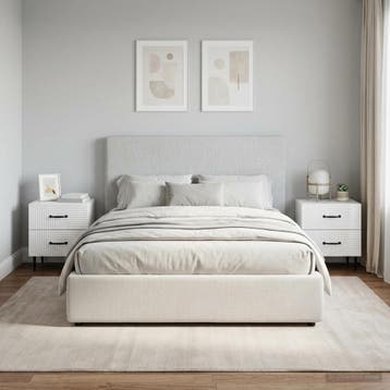 vidaXL Nachtkastje 2 st Hoogglans Wit 43 x 34,5 x 47,5 cm, Verzenden