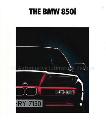 1991 BMW 8 SERIE COUPE BROCHURE ENGELS, Nieuw