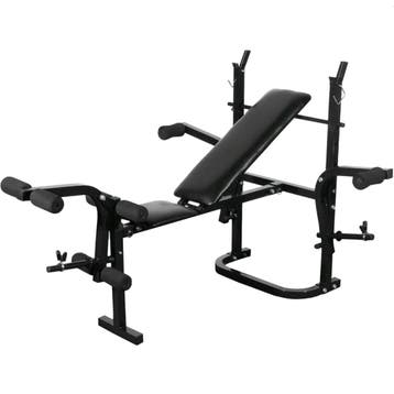 vidaXL Halterbank zwart, Sport en Fitness, Fitnessmaterialen, Verzenden, Nieuw