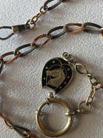 Cadena para reloj de bolsillo,hecha en plata - 1900-1949