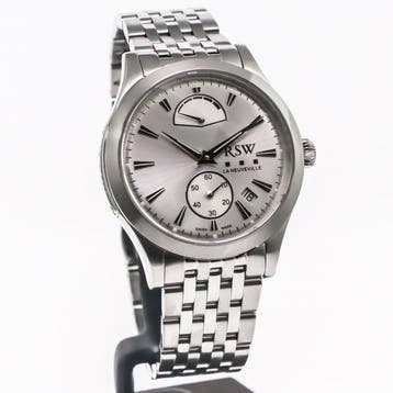 RSW - La Neuveville Automatique Collection - RSWA166R-SS-1 -, Handtassen en Accessoires, Horloges | Heren, Nieuw