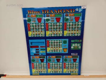 Originele frontplaat van bingo- en spelautomaat..., Nieuw