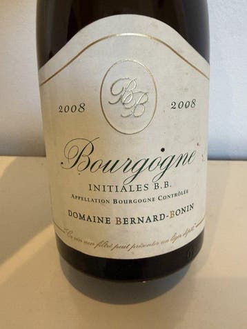 2008 Domaine Bernard-Bonin, nitiales B.B. - Bourgogne - 1, Verzamelen, Nieuw