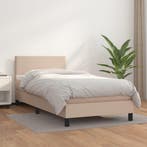 vidaXL Boxspring met matras kunstleer cappuccinokleurig, Verzenden, Nieuw