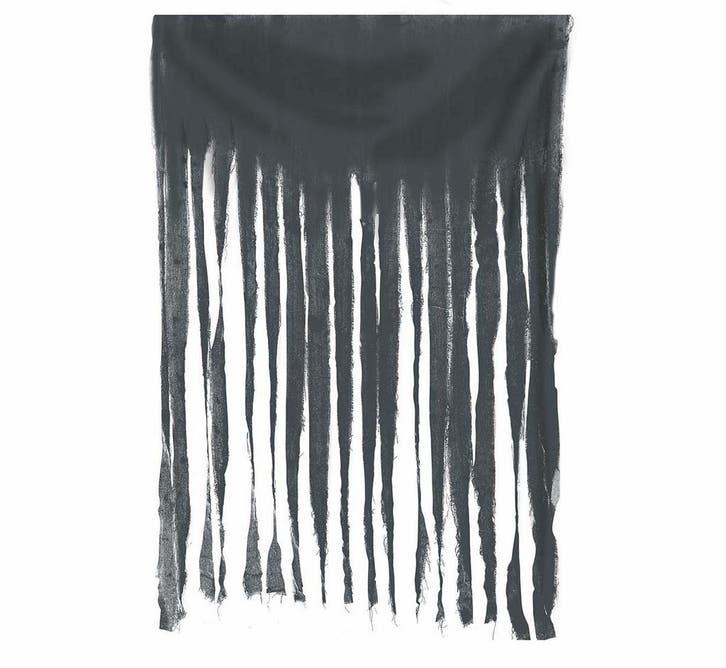 Grijze Deurgordijn 2m, Hobby en Vrije tijd, Feestartikelen, Nieuw, Verzenden
