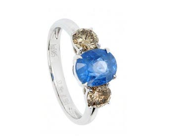 Zonder minimumprijs - Ring - 14 karaat Witgoud - 2.98ct. tw., Nieuw