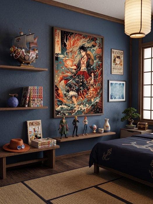daveY - Luffy The Dragon Spirit – Opera in stile Ukiyo-e, Consoles de jeu & Jeux vidéo, Consoles de jeu | Accessoires Autre