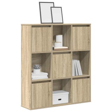 vidaXL Boekenkast 89x24x101,5 cm bewerkt hout sonoma, Huis en Inrichting, Verzenden, Nieuw