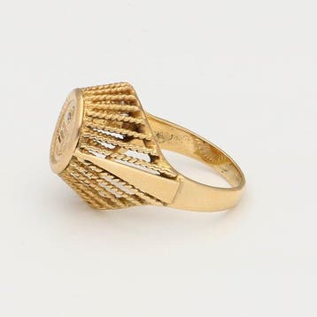 Bague - 18 carats Or jaune - Diamant