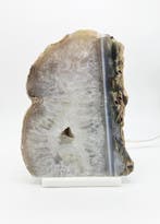 Agaat Lamp met Druzy (zie filmpje), Ophalen of Verzenden, Nieuw