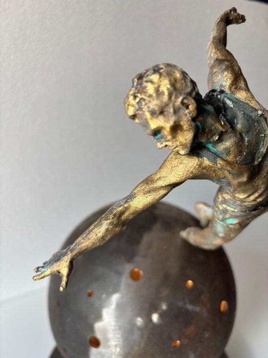The Rodriguez (Spain) - Leap of Faith – Sculpture Metal &, Antiek en Kunst, Kunst | Designobjecten
