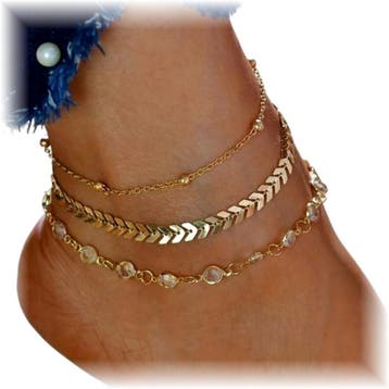Fako Bijoux - Enkelbandje - Enkelsieraad - Crystal Arrow, Bijoux, Sacs & Beauté, Verzenden